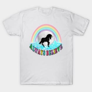 Unicorn. Always Believe T-Shirt